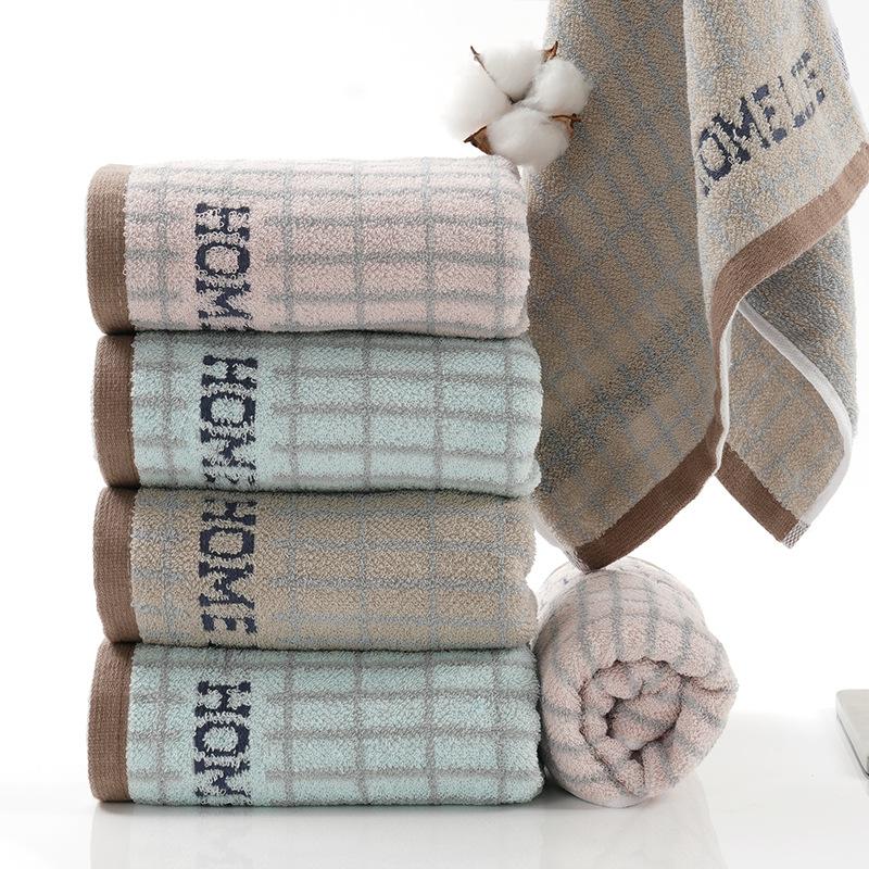 Полосатое хлопковое полотенце с монограммой, узор пони, мультяшное впитывающее цветное тканое полотенце для ванной комнаты