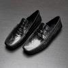 Мужские повседневные кожаные туфли Bowei с одной педалью, ленивые туфли Doudou, удобные деловые мягкие мокасины из коровьей кожи