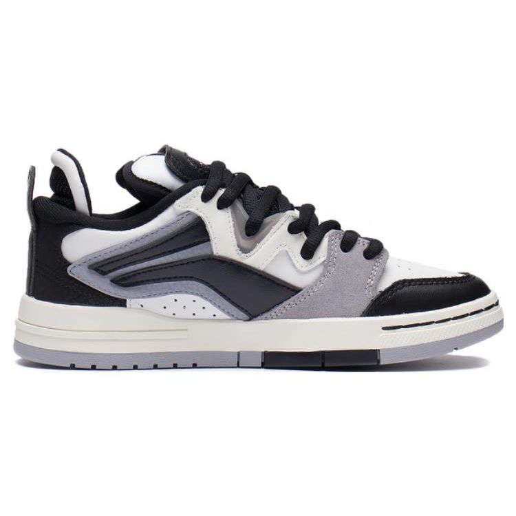 Li Ning We Wo Pro Panda модные повседневные нескользящие прочные легкие низкие кроссовки для скейтбординга мужские черные белые AECS063-1