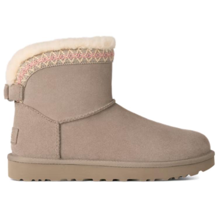 UGG Классические Новинка Короткие Снежные Ботинки Женские ботинки Серый 1174517-CBBLG