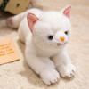 32см симуляция новая кукла кошка в положении лежа мягкая плюшевая игрушка мультяшный аниме милая подушка подушка для детского подарка на день рождения забавная кукла