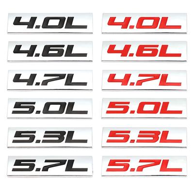 3D Металлическая Наклейка-Эмблема на Багажник 4.0L 4.6L 4.7L 5.0L 5.3L 5.7L для Всех Автомобилей
