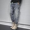 Men's Fashion Workwear Harem Jeans: Spring/Autumn Trendy Straight Loose Fit