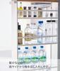 Yamazaki Jitsugyo Slim Wagon с башенными колесами W13 xx Kitchen Wagon 3627 Handle, белый, прибл.. D47.5 H80.5cm, [Только полный продукт]