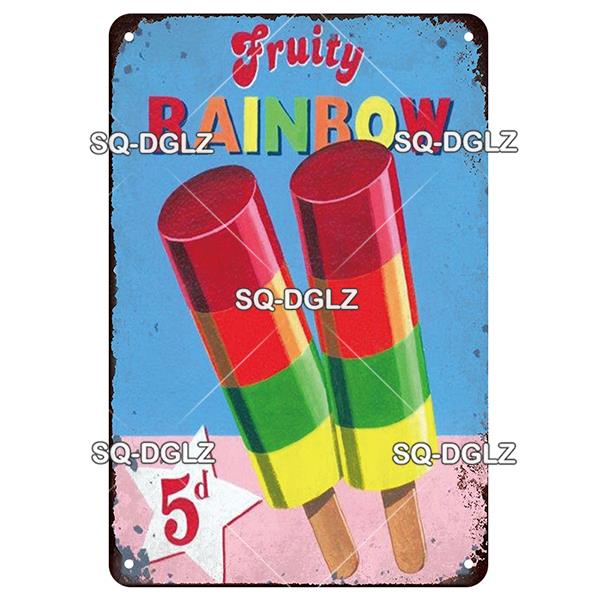 [SQ-DGLZ] Металлическая вывеска с молочным коктейлем, винтажная жестяная табличка, украшение для стены, домашний декор, вывеска для бара, домашний декор, плакат с мороженым