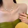 2023 Light Luxury Pearl Tassel Clavicle Necklace for Women - Trendy High-End Summer Design
