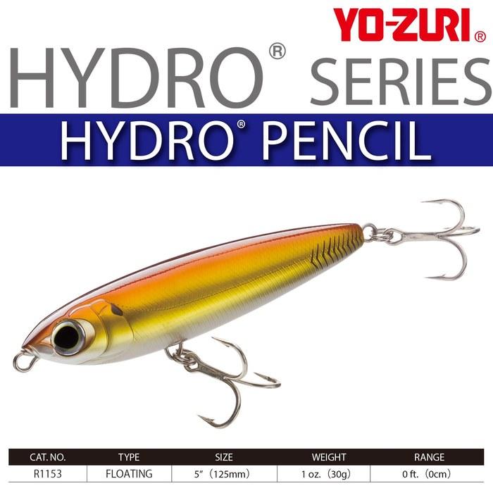 YO-ZURI Lure Pencil Bait Hydro Pencil (F) 125mm RH 30g R1153-RH-Redhead