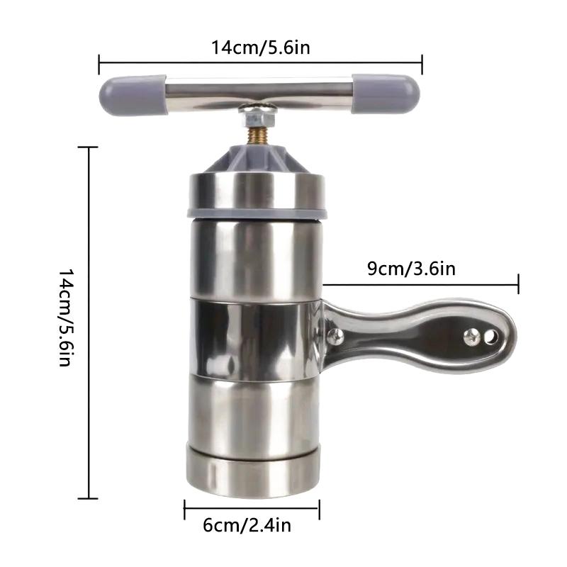 Нержавеющая сталь Приготовление спагетти пресс машина для пасты ручная лапшерезка соковыжималка для фруктов с 2 или 5 прессующими формами