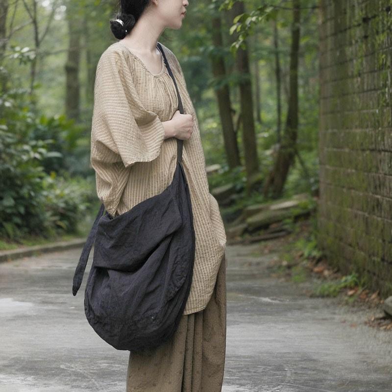 Johnature Женские винтажные футболки с рукавами летучая мышь, полосатые летние футболки с круглым вырезом, свободные, мягкие