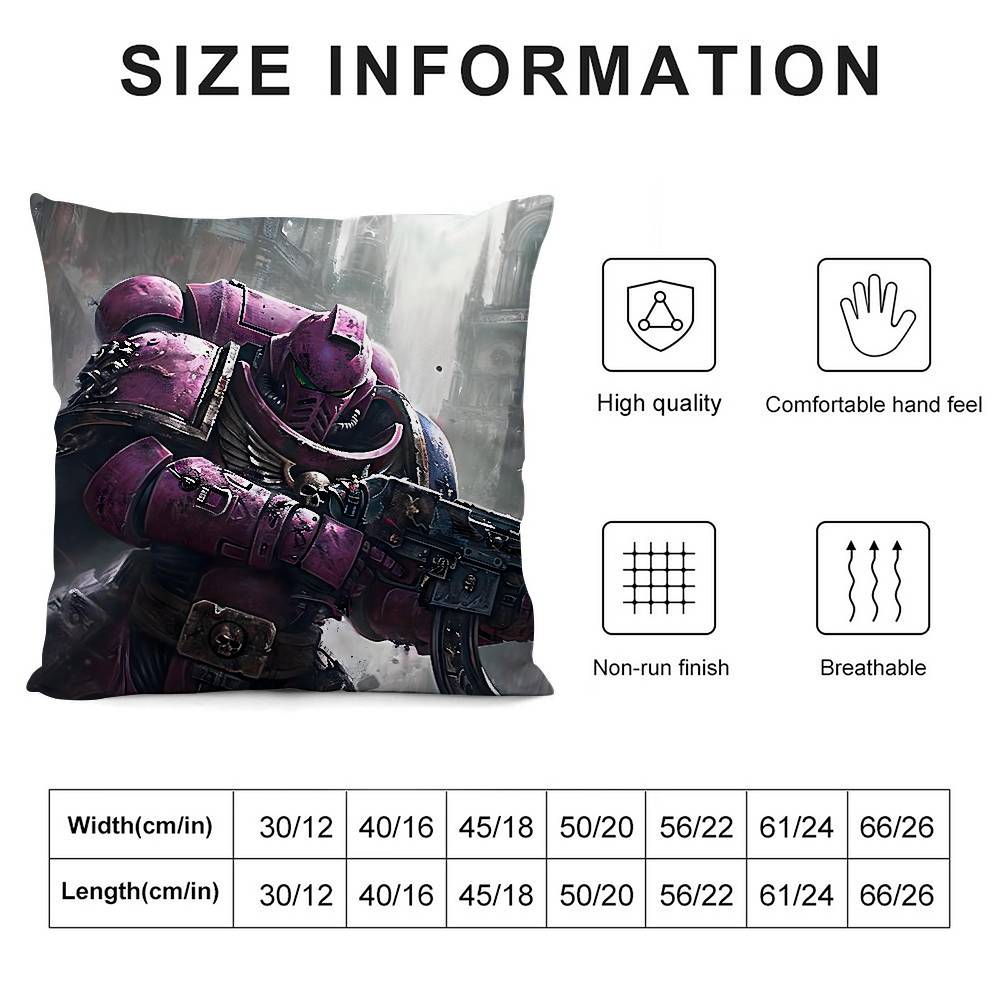 Игровая наволочка для подушки Диван Гостиная Спальня Двусторонняя печать W-Warhammer-S Квадратная подушка Наволочка для подушки для сна
