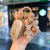 Чехол-оболочка для корпуса автомобильного ключа Honda Civic, Аксессуары для автомобиля, Милый брелок-медвежонок, Держатель для автомобильного ключа с бриллиантами
