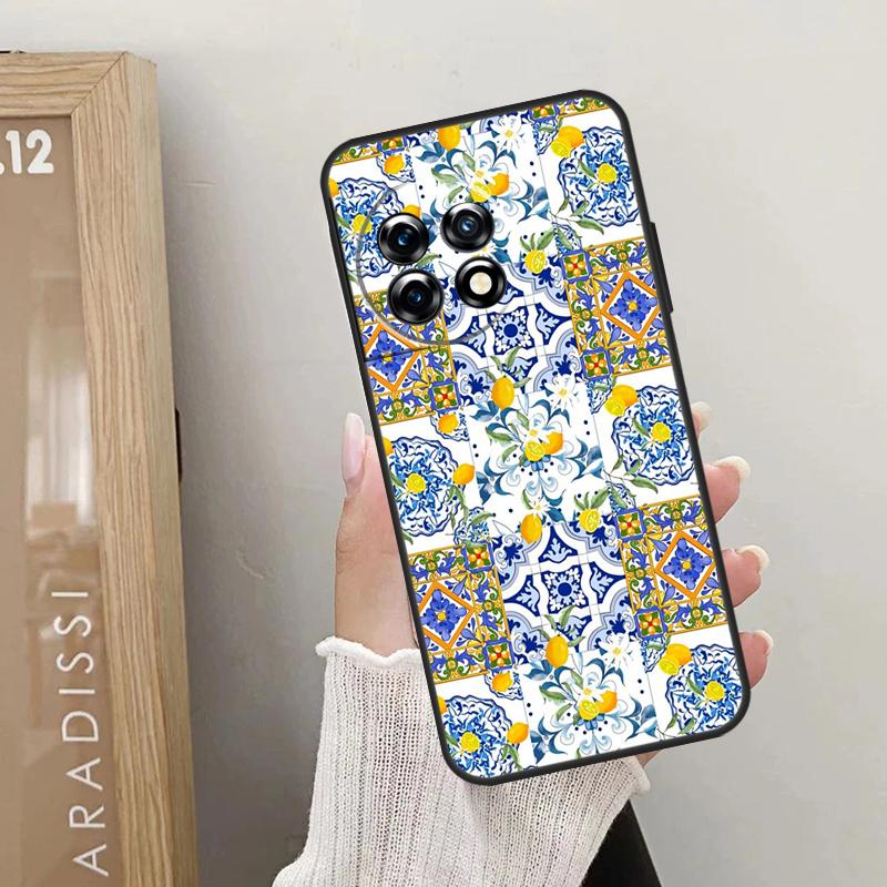 Чехол Mediterranean Lemon для OnePlus Nord CE 4 3 2 Lite 2T N10 N20 N30 OnePlus 12 11 9 10 Pro 8T 10T 12R Cover