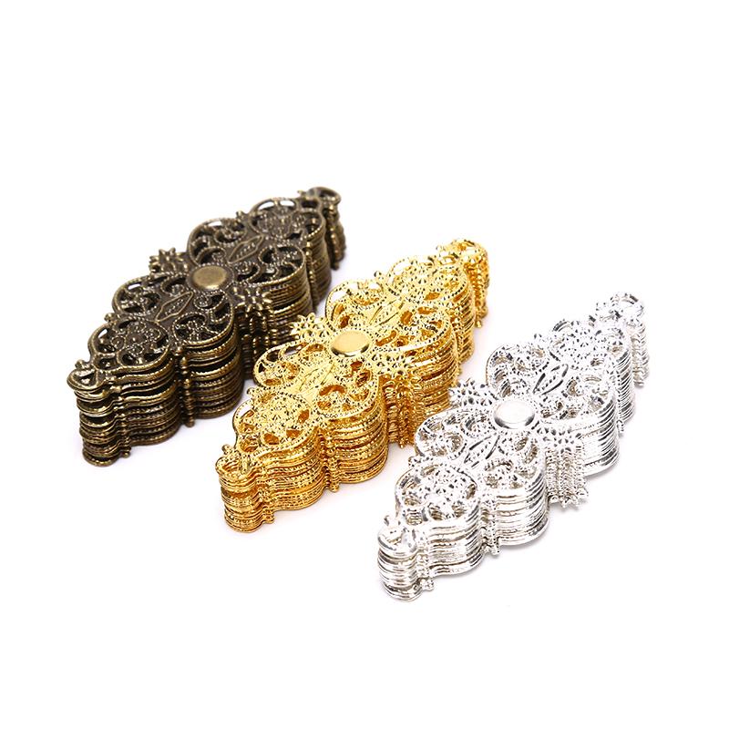 20 шт. филигранные цветочные оберточные соединители для рукоделия, DIY, украшения, фурнитура