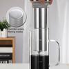 Portable Cold Brew Coffee Maker 800ml Large Capacity Glass Coffee Carafe Non-slip Silicone Bottom Airtight Lid Coffee Maker