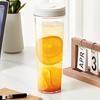 1L Cold Water Kettle Transparent Plastic Jug with Wide Mouth High-capacity Beverage Pot for Water Juice Iced Tea Milk