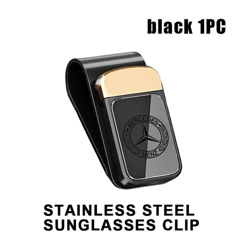 For Benz Car Sunglasses Clip Card Ticket Holder Stand Fastener Eyeglasses Accessories AMG W213 W124 W108 W126 Exclusive W204