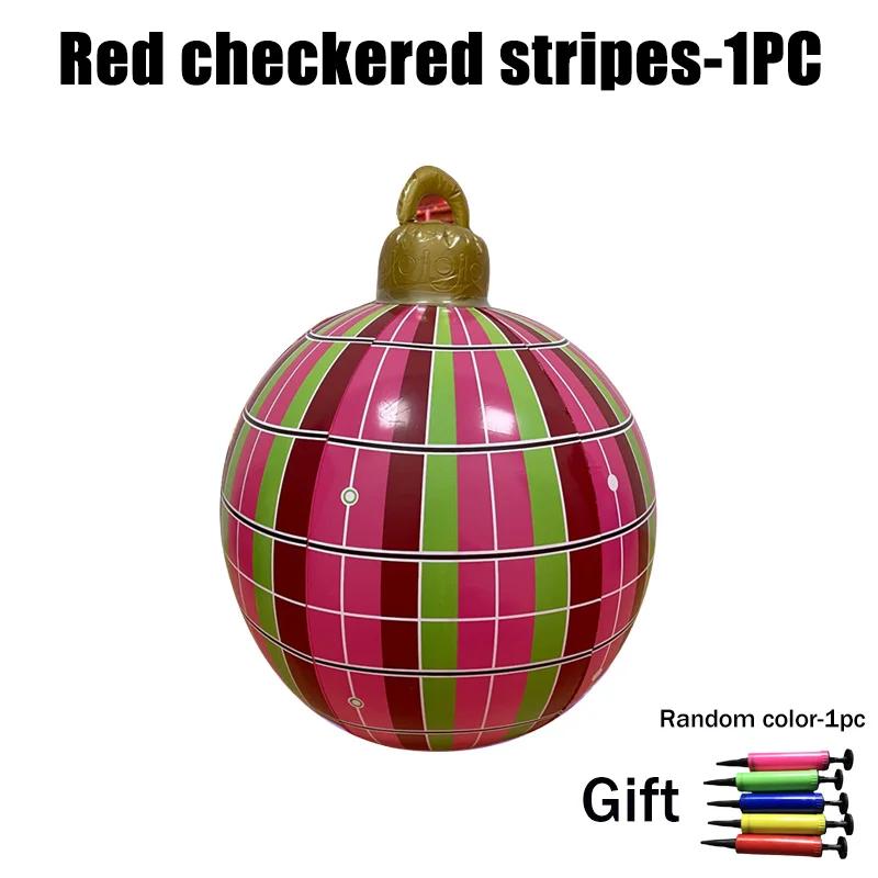 Супер 60см Надувной Рождественский Шар ПВХ Надувное Украшение для Уличного Двора Крыльца Сада Праздничный Декор для Вечеринки