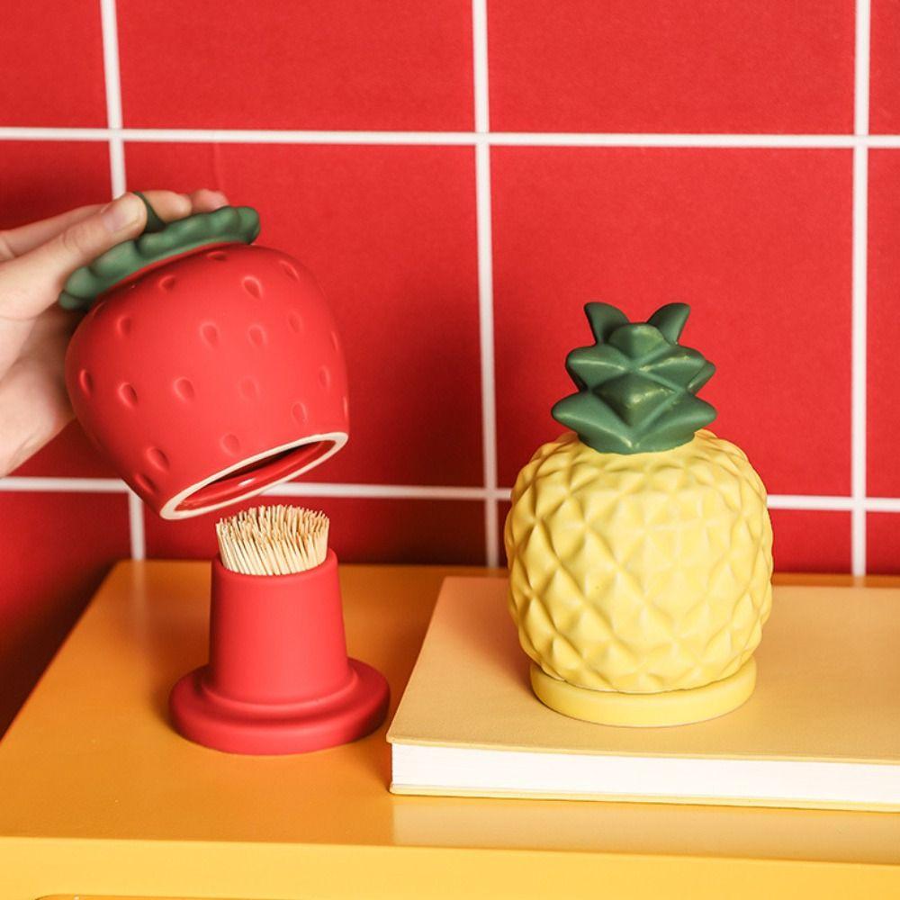 Ceramics Toothbridge Tube Dust-proof Desktop Ornament Dental Floss Storage Box Living Room