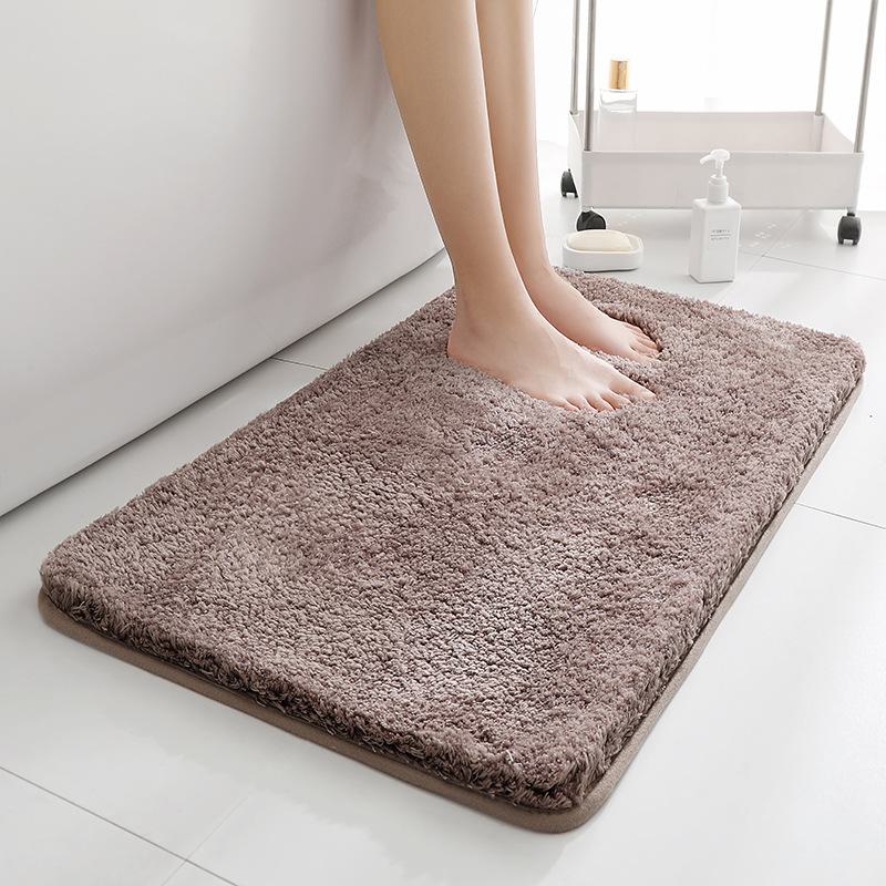 Absorbent Bathroom Floor Mats - Non-Slip Toilet Carpet & Entrance Mats
