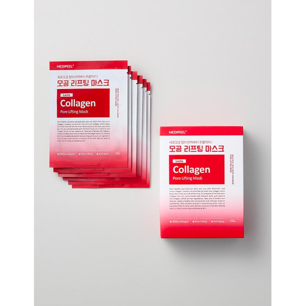Medi Peel Red Lacto Collagen Pore Lifting Mask 10 Sheets