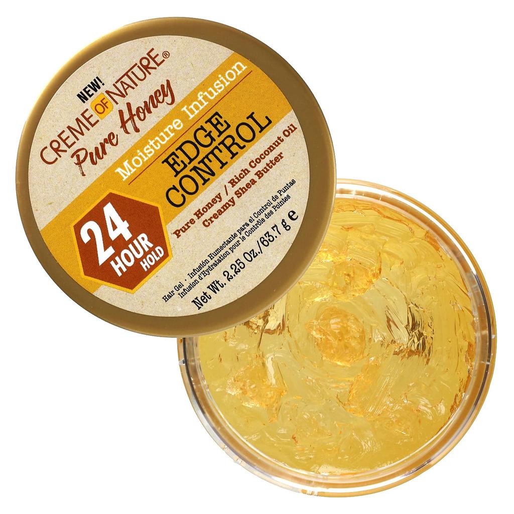 Creme Of Nature Pure Honey, Moisture Infusion, гель для волос Edge Control, 63,7 г (2,25 унции)