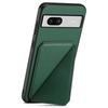 For Google Pixel 7a Case PU Leather+PC+TPU Hidden Back Card Holder Phone Cover