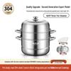 3-layer 304 ss single bottom universal stove
