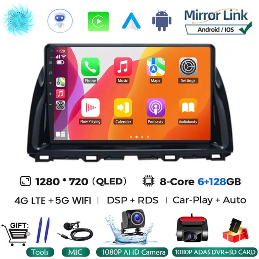 10.1"Android 14 Автомобильный мультимедийный видеоплеер для Mazda CX5 CX-5 2012 - 2015 Автомобильный Автомагнитола Gps Навигация стерео 2din Головное Устройство 4G