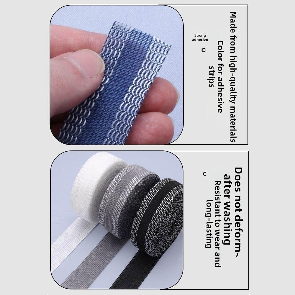 1-5m Iron on Hem Tape Washable Fabric Fusing Tape Multifunctional Trouser Edge Paste Jeans Hemming