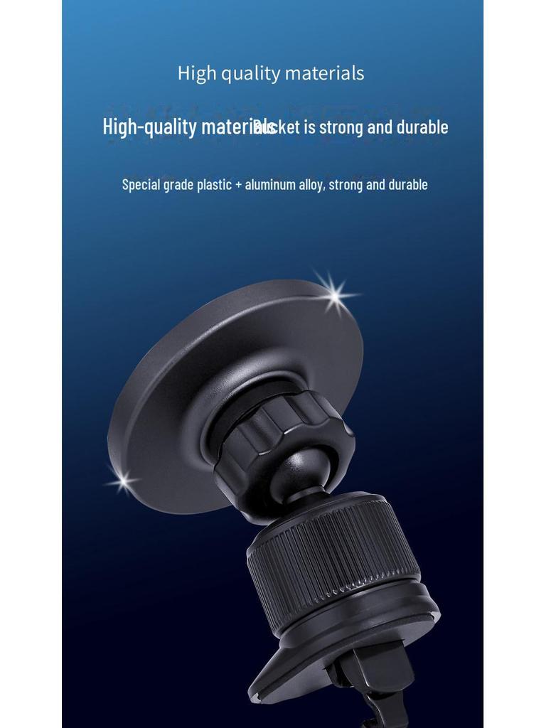 MagSafe Magnetic Car Phone Holder with 360° Rotation for Dashboard and Air Vent Navigation