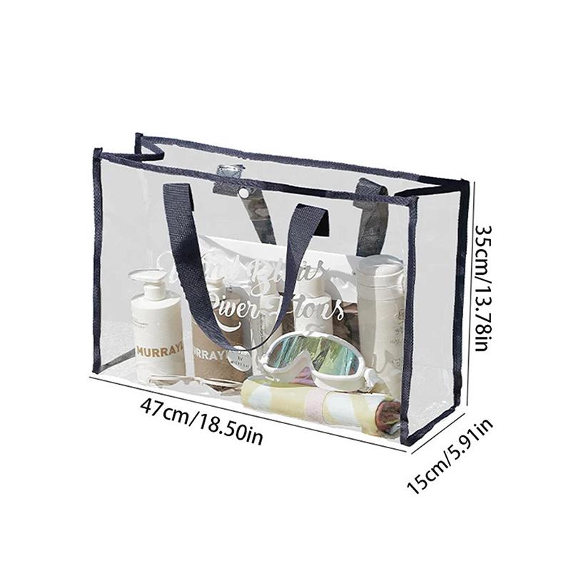 Прозрачная водонепроницаемая портативная косметичка большая вместительная дорожная сумка мочалка Able ПВХ пляжная сумка