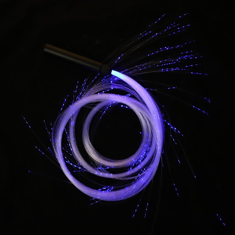 LED Fiber Optic Whip 7 Color Changing Glowing Light Up Whip for Rave Dance EDM Festival Stage Light Show
