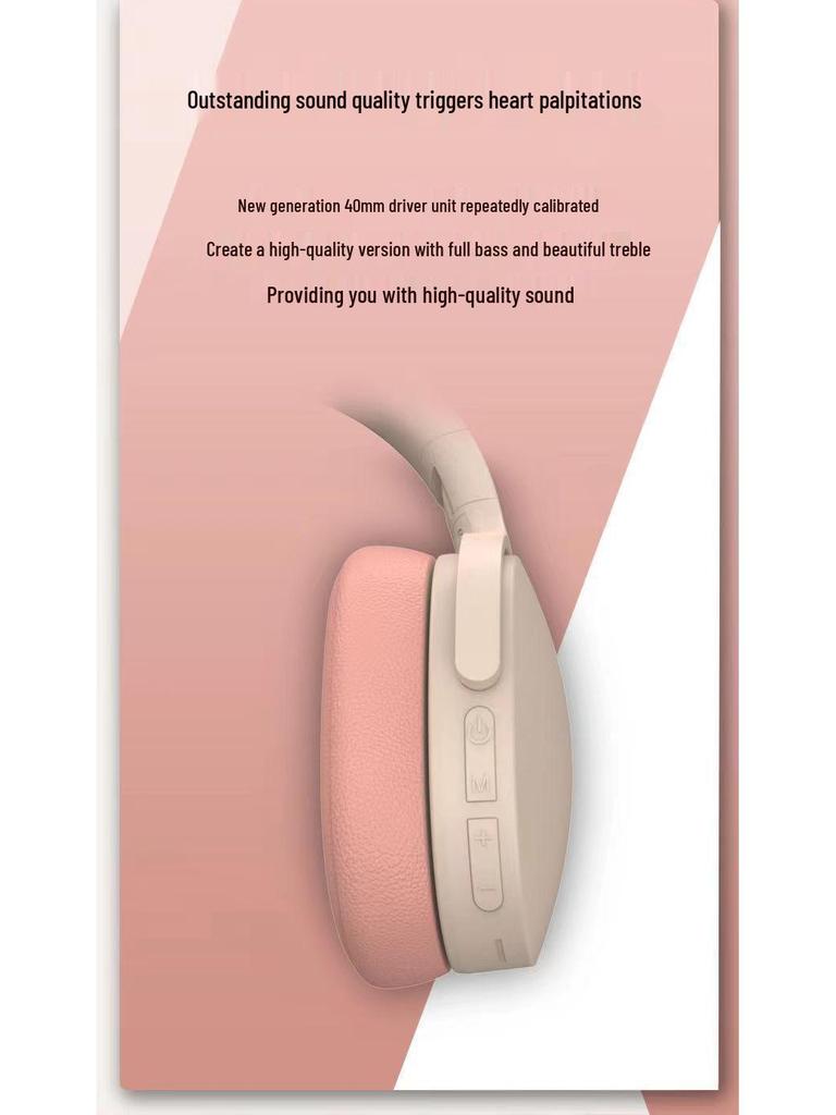 High-Quality Over-Ear Wireless Bluetooth Headphones with Type-C – New Model, Full Ear Cup Design