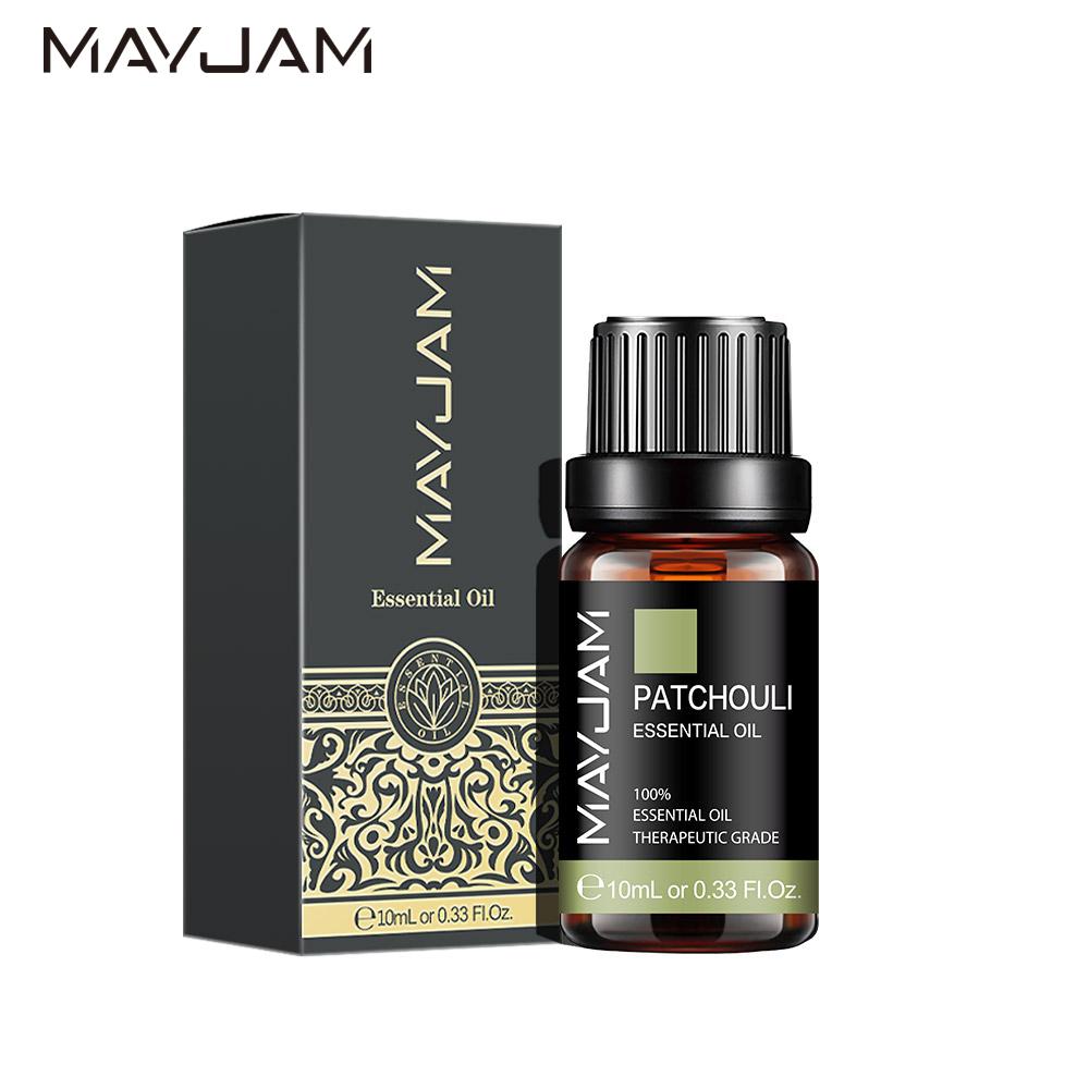 MAYJAM 10ml/30ml/100ml Patchouli Pure Plant Extract Essential Oils for Air Fresh Diffuser Relieve Tired Soothe Emotions Enhance Metabolism