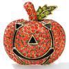 New Rhinestone Large Pumpkin Brooch Fashion Halloween Pin Autumn Jewelry Coat Women And Men Accessories