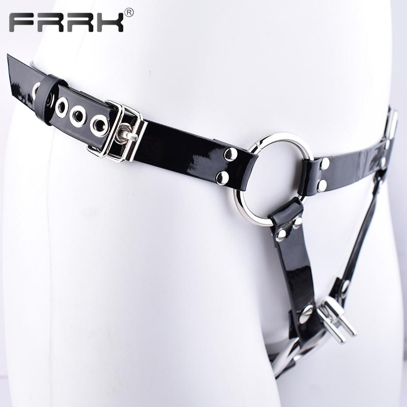 FRRK PU Belt Harness for Metal Chastity Cage BDSM Player In Varies Sizes Sexy Adults Intimate Products Sex Toys Bondage