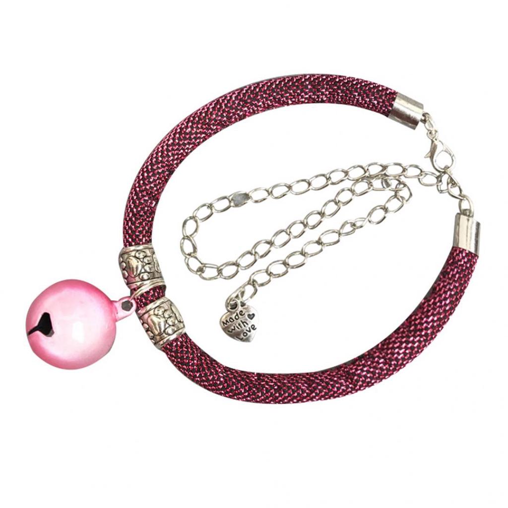 Модное ожерелье с регулируемым ошейником для кошек, щенков и собак, удлиненная цепочка с колокольчиком