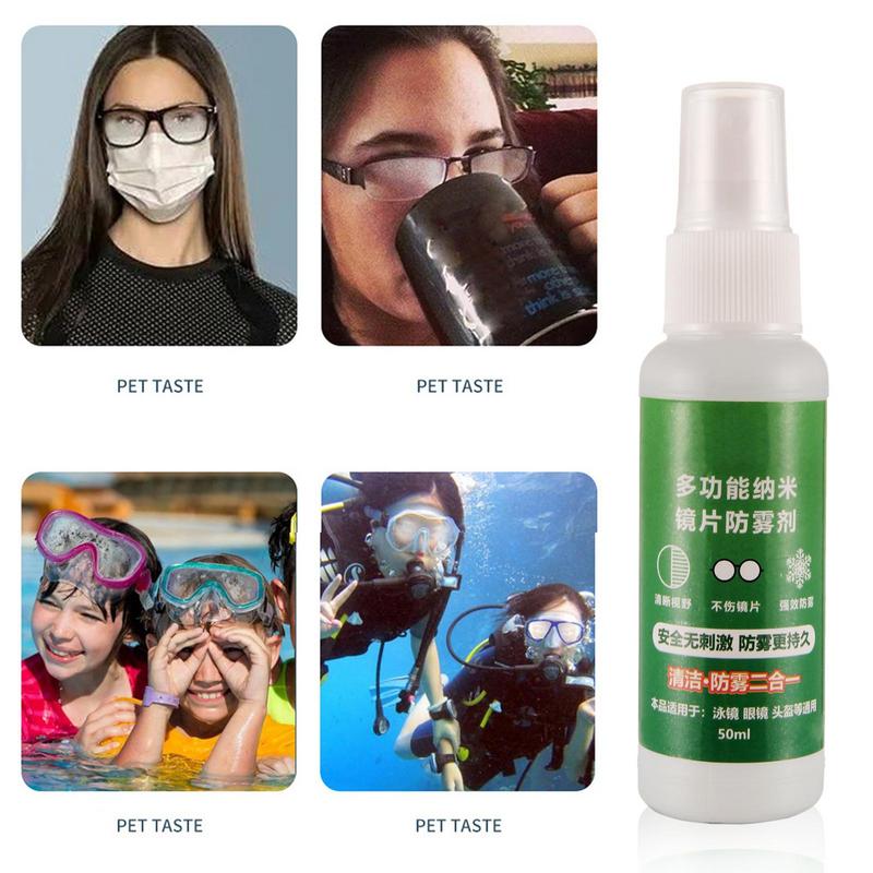 Спрей против запотевания для очков для плавания 50 мл. Очиститель линз против запотевания. Спрей с длительным эффектом для удаления запотевания.