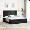 Maison Exclusive - Cadre de lit ottoman avec matelas noir 160x200 cm velours