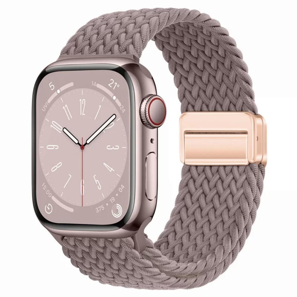 Плетеная нейлоновая ремешок-браслет Совместимый Для Apple Watch S10 46мм 44мм 40мм 45мм 49мм 41мм 38мм iWatch series se 10 7 3 5 6 8 9 Ultra