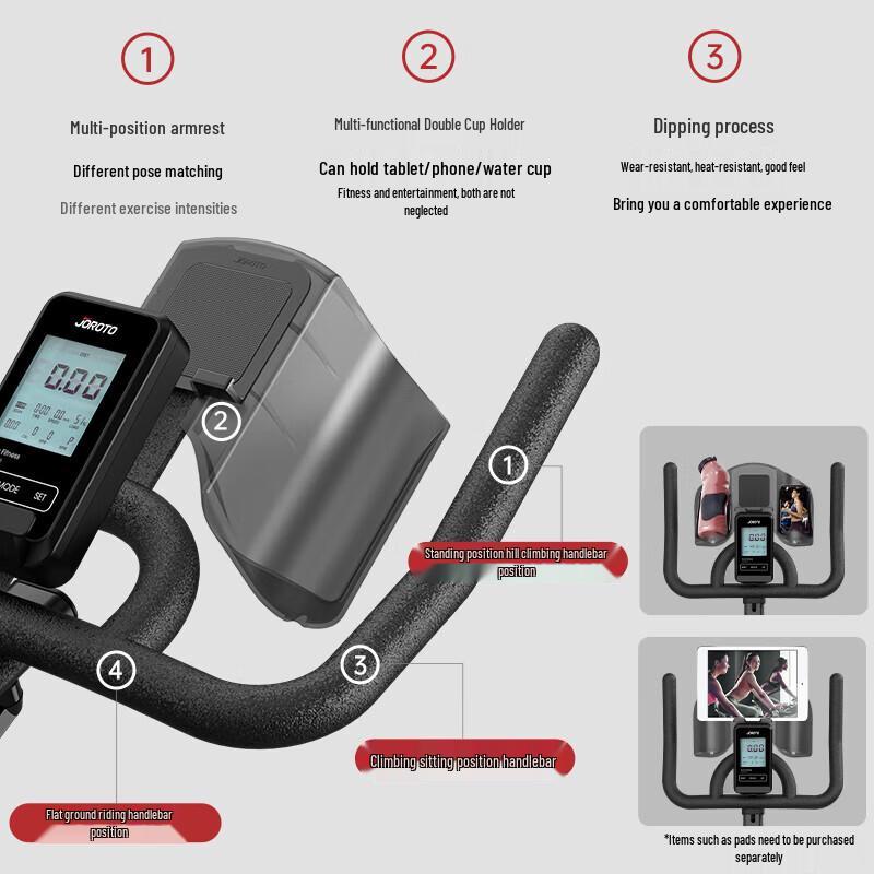 JOROTO S30 Magnetic Stationary Exercise Bike CN plug (adapter included)