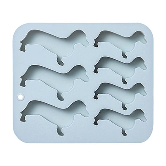 Силиконовая форма для льда в форме таксы, форма для шоколадных конфет, для печенья, для мастики