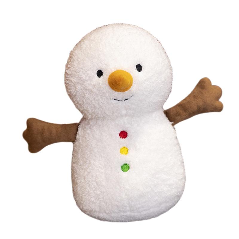 Милая и счастливая рождественская плюшевая игрушка с галстуком-бабочкой, кукла-елка, подушка-снеговик