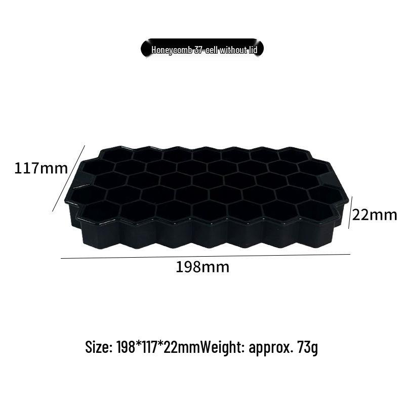 Premium Honeycomb Silicone Ice Cube Tray with Storage Box