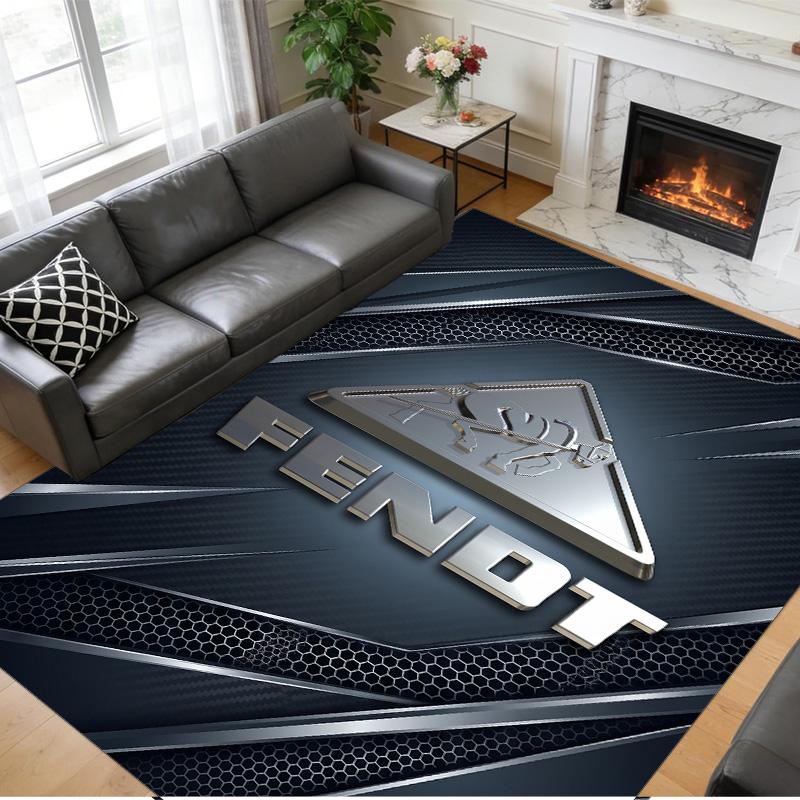 Fendt Print Crystal Velvet Plush Rug Wear?Resistant Anti?Slip Floor Mat For Indoor Household Decoration