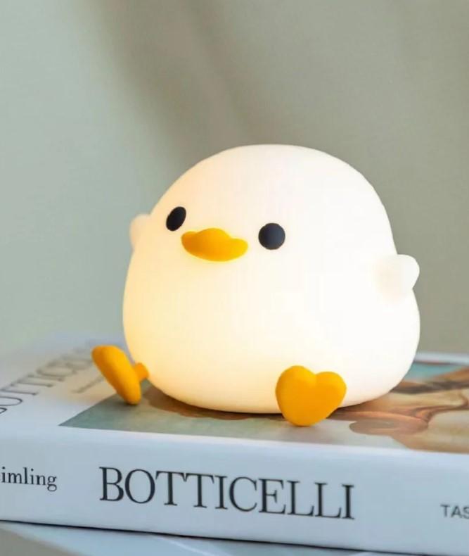 Duck-shaped lamp Cute silicone duck USB night lamp