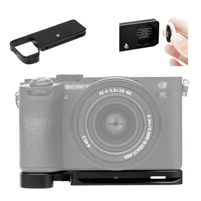 JJC Удлинительная рукоятка для Sony A7C R Хранение Sony AirTag Удобный винт для батареи Тип Arca Нижняя часть Камеры II/A7C, Замена GP-X2, Встроенный слот,