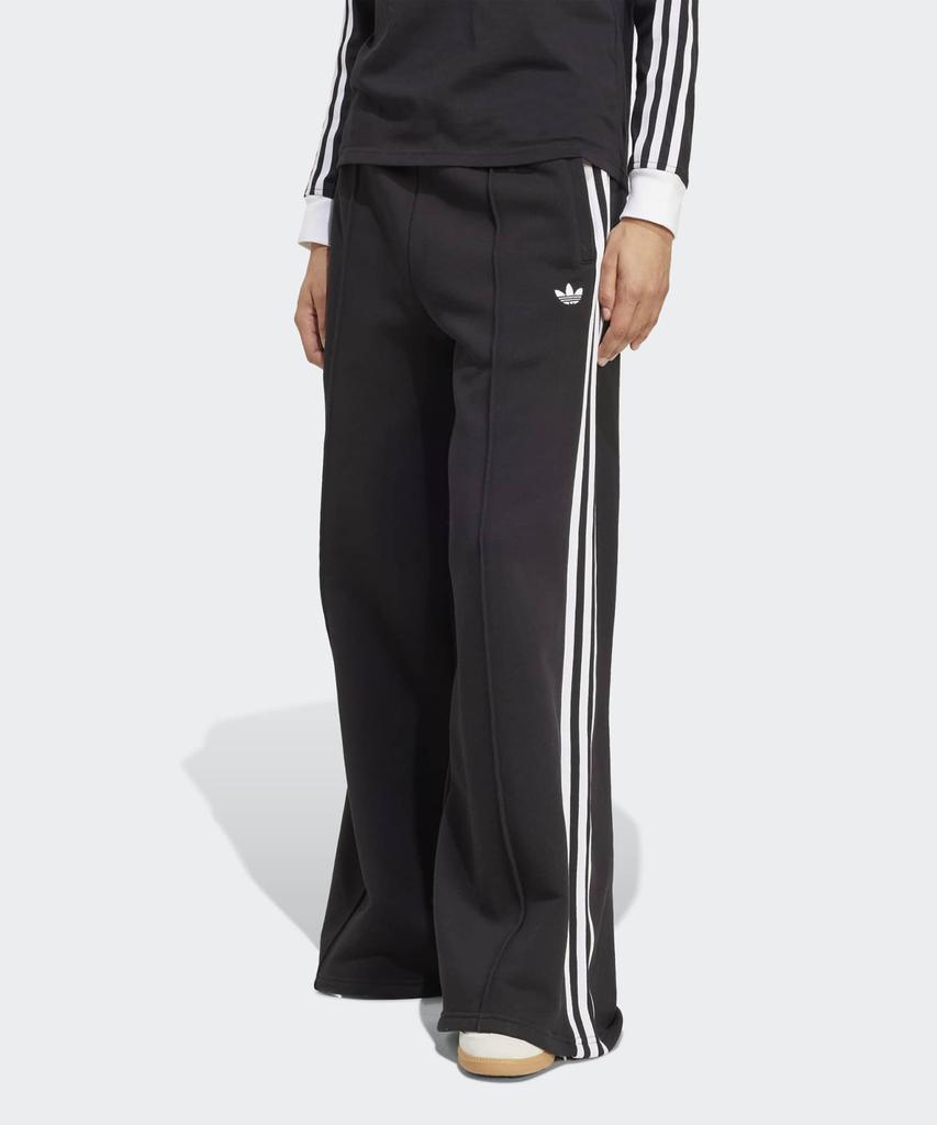 adidas Широкие спортивные штаны с тремя полосками - Черные:Белый / Jv7473