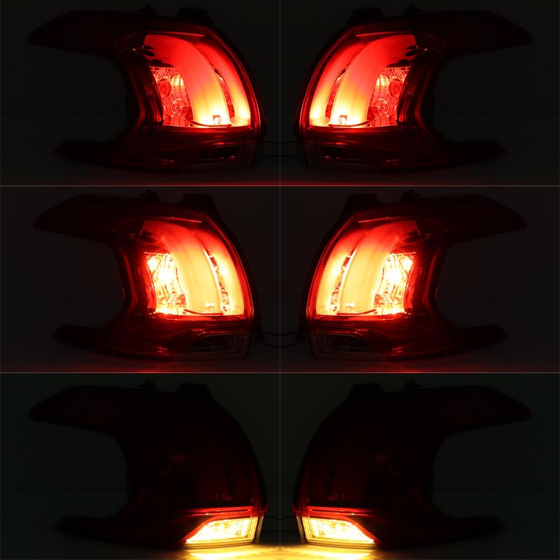 Для Peugeot 2008 2013 2014 2015 2016 Задний фонарь автомобиля Указатель поворота Предупреждающий стоп-сигнал Наружный узел заднего фонаря автомобиля