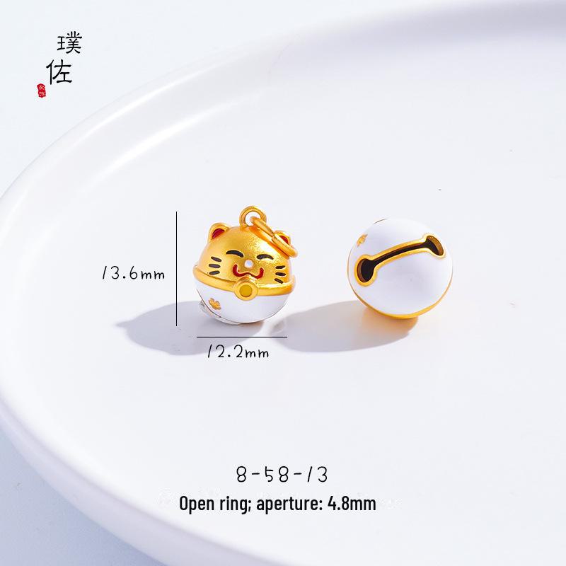 Подвеска в виде золотого песчаного дракона и феникса с кошачьим когтем для женщин